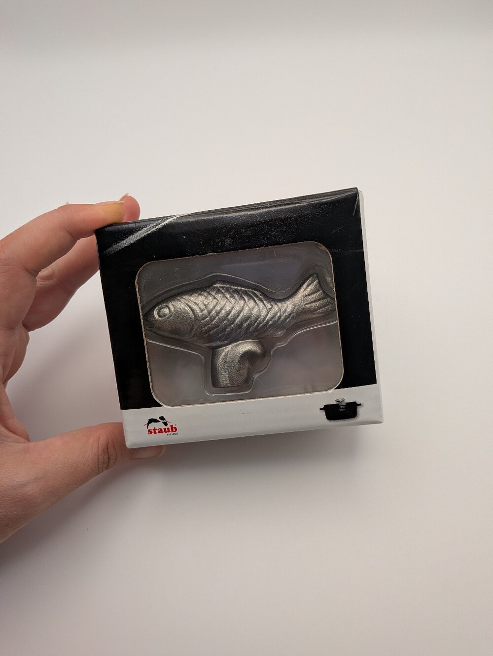 NWT Staub Animal Replacement Decorative Knob Koi Fish Stainless Steel